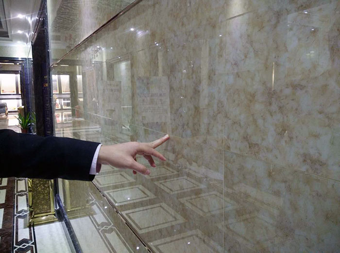 91看片的免费的网站陶微晶石鋪貼牆麵留縫