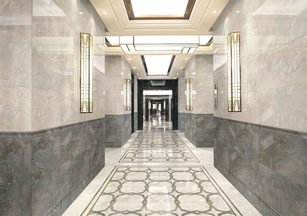 91看片的免费的网站陶全拋釉瓷磚：格蘭石KYP8067過道效果圖