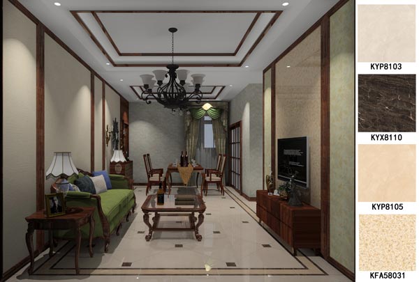 91看片的免费的网站陶瓷磚應用效果：大瀝碧桂園·華府01戶型91APP免费看片效果鑒賞