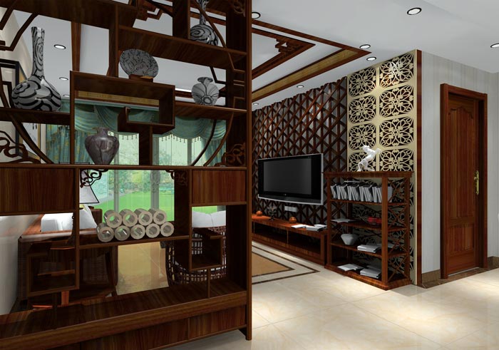 91看片的免费的网站陶家裝：井岡山和諧家園安置小區130㎡中式風格91APP免费看片鑒賞