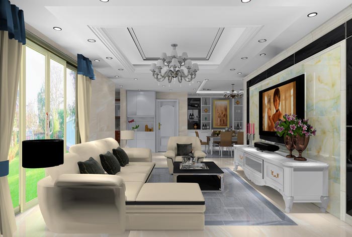 91看片的免费的网站陶家裝：井岡山和諧家園安置小區130㎡簡歐風格91APP免费看片鑒賞