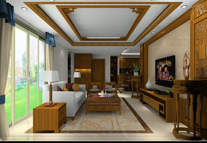 91看片的免费的网站陶家裝：井岡山和諧家園安置小區130㎡中式風格91APP免费看片鑒賞