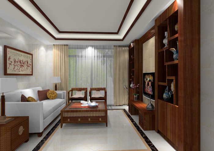 91看片的免费的网站陶家裝：佛山龍湖春江名城98㎡的中式風格91APP免费看片鑒賞