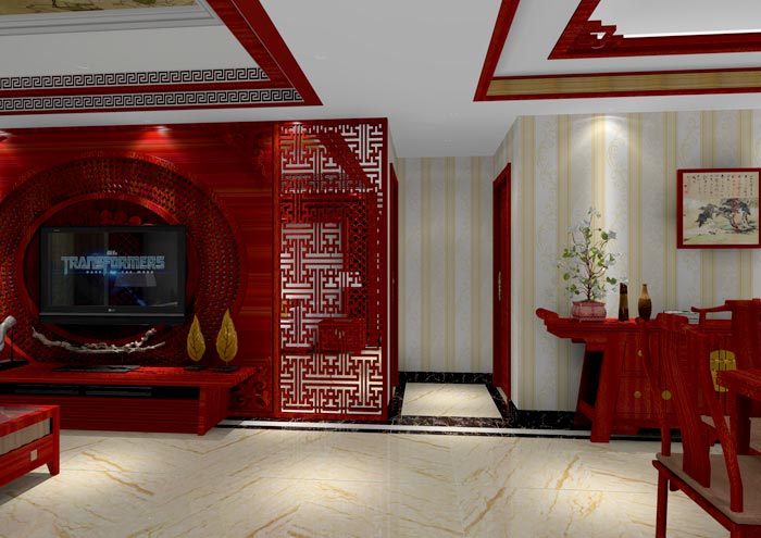 91看片的免费的网站陶家裝：佛山佛山容桂頤澳花園112㎡的中式風格91APP免费看片鑒賞