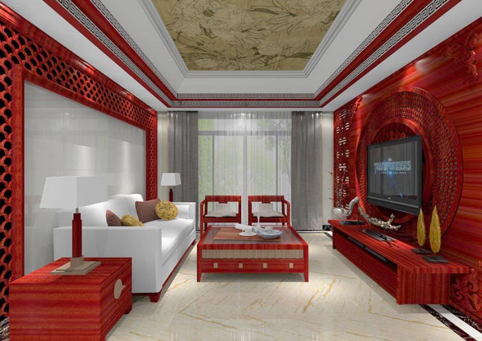 91看片的免费的网站陶家裝：佛山佛山容桂頤澳花園112㎡的中式風格91APP免费看片鑒賞