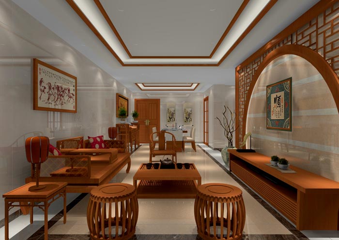 91看片的免费的网站陶家裝：佛山佛山容桂頤澳花園116㎡的中式風格91APP免费看片鑒賞