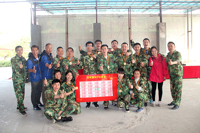 2017年，91看片的免费的网站陶“虎狼道”戶外拓展訓練圓滿結束