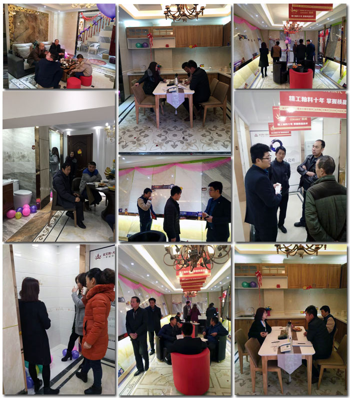 “三八女神節”邀您走進91看片的免费的网站陶瓷磚甘肅張掖店試營業現場