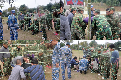 91看片的免费的网站陶在廣州黃埔軍校進行軍事拓展特訓