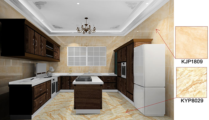 佛山萬科·湖岸91APP免费看片案例廚房效果圖