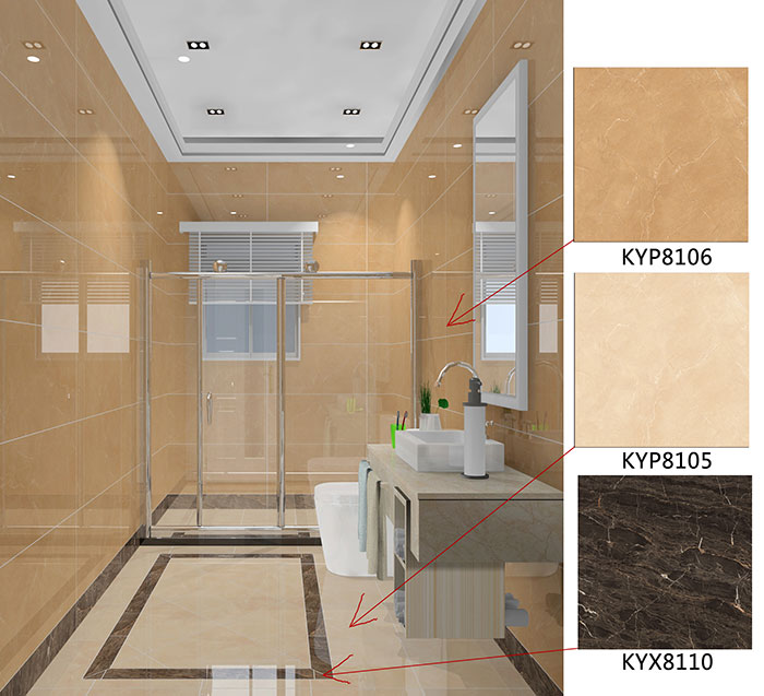 依雲天匯91APP免费看片案例浴室效果圖