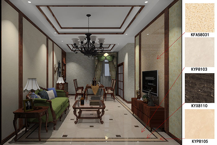 大瀝碧桂園·華府91APP免费看片案例客餐廳效果圖