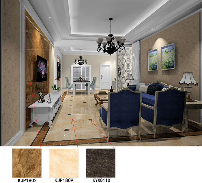 大瀝碧桂園·華府91APP免费看片案例客餐廳效果圖